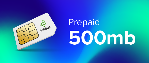 InfiSIM IoT SIM card - 500mb prepaid